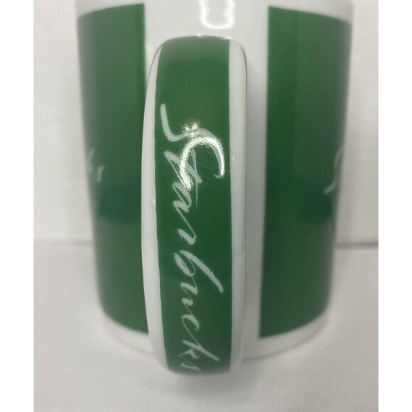 Starbucks Green Logo Ceramic Coffee Mug 12 Oz Rare version - Picture 5 of 7
